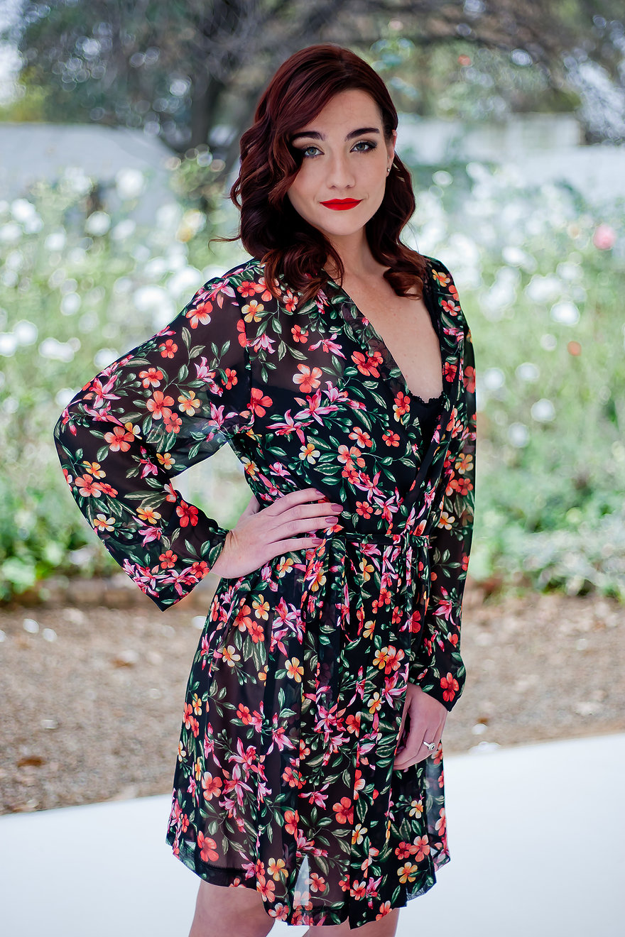 Sheer Floral Robe - Image 4