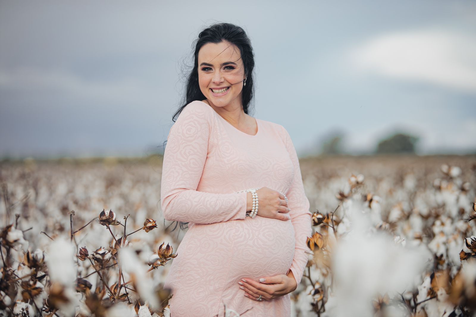 Pastel pink maternity dress - Image 4