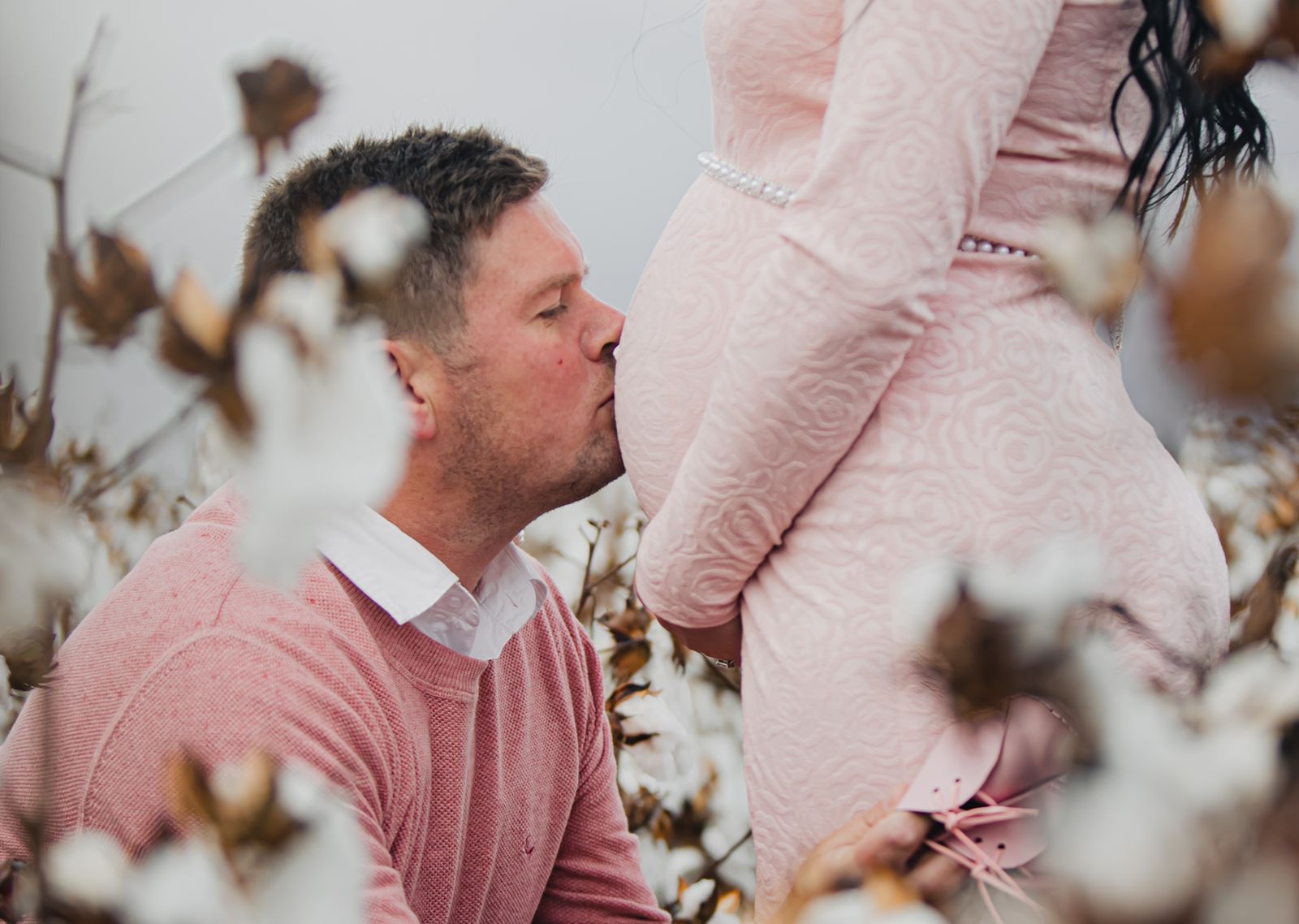 Pastel pink maternity dress - Image 5